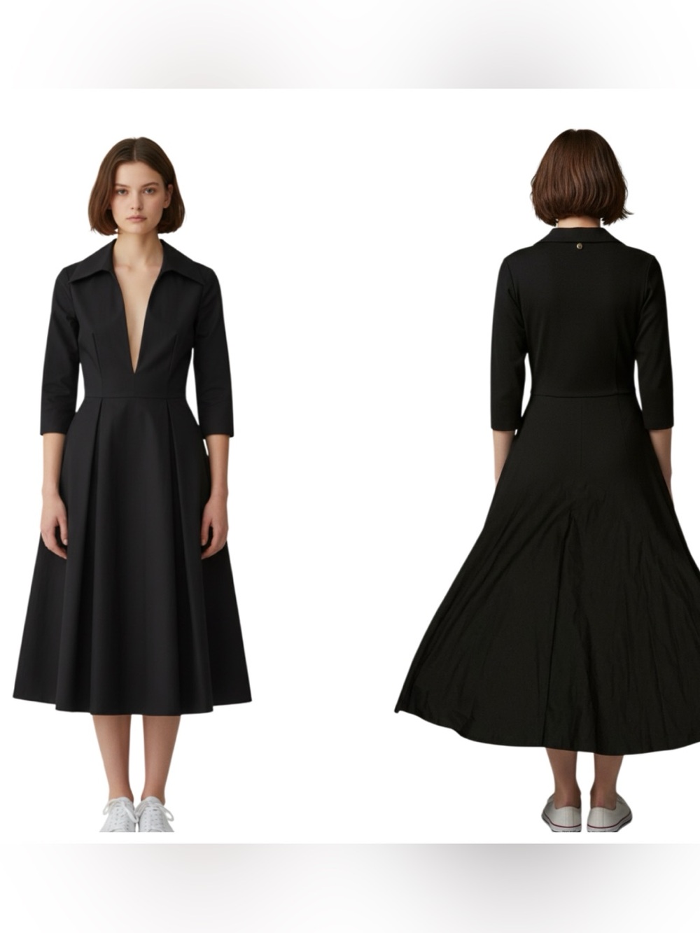 NWT MIUSOL Women’s Black V Cut Dress